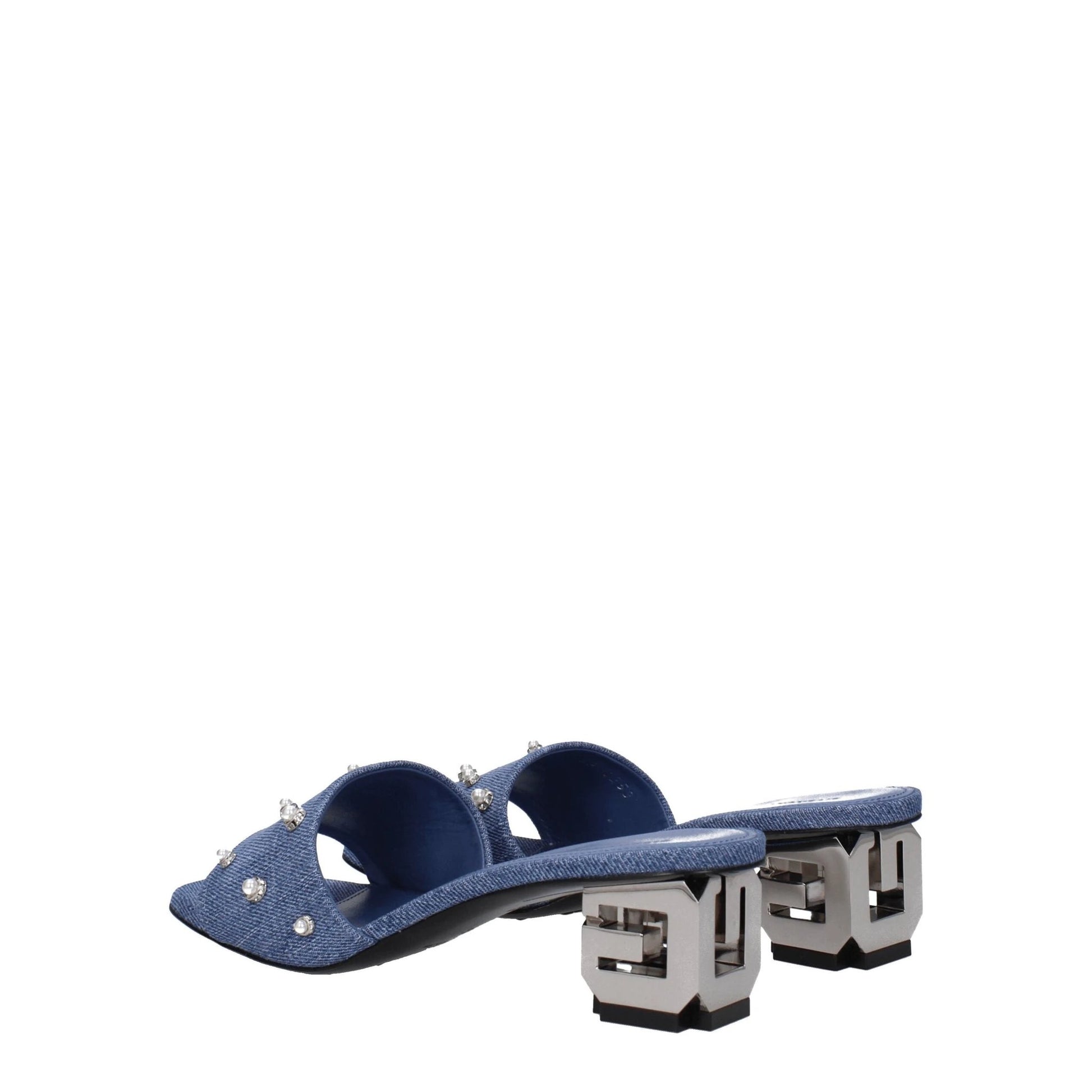 Givenchy Blaue Stoff-Sandalen by Givenchy