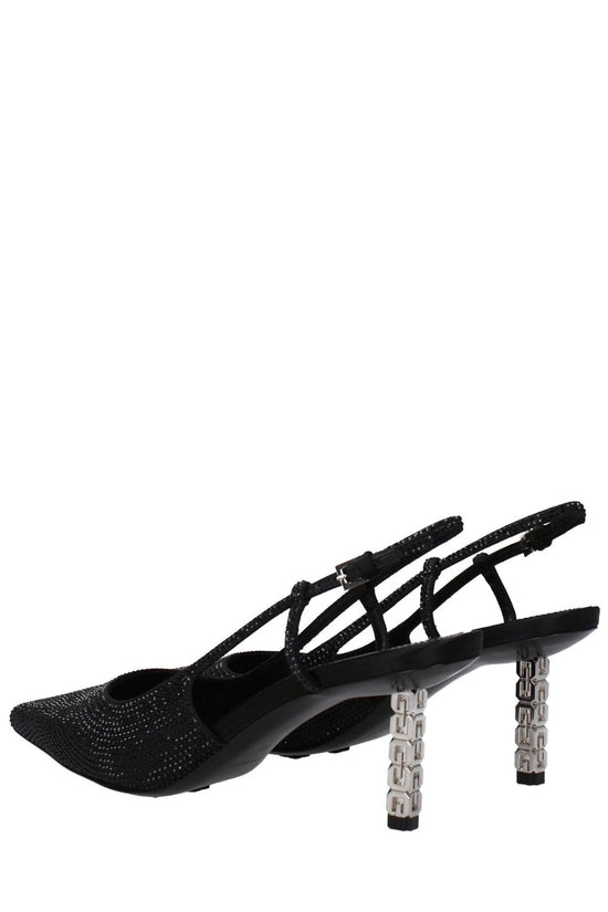 Givenchy G Cube Slingback Pumps Glänzend Schwarz | ELORÉ by Givenchy
