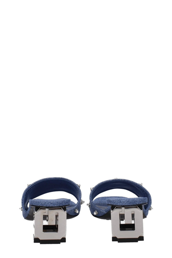 Givenchy Blaue Stoff-Sandalen by Givenchy
