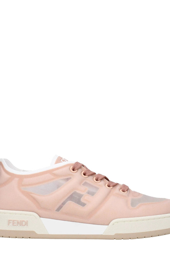 Fendi Rosa Fasern Turnschuhe by Fendi