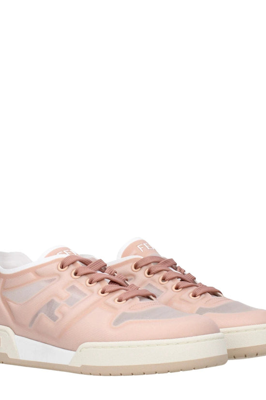 Fendi Rosa Fasern Turnschuhe by Fendi