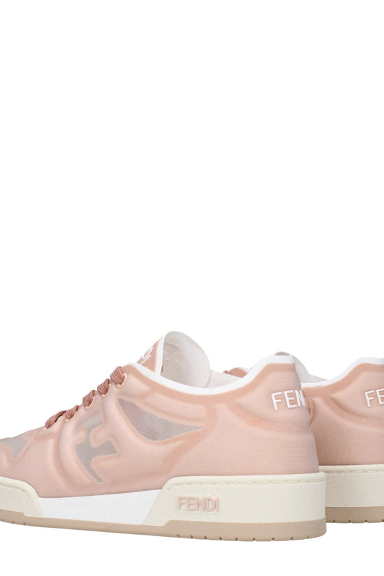 Fendi Rosa Fasern Turnschuhe by Fendi