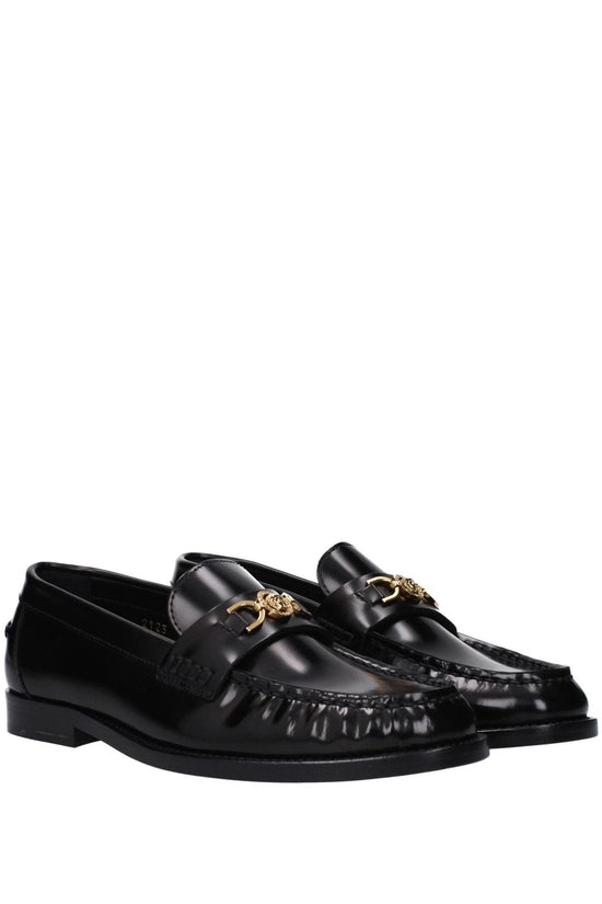 Versace Medusa Chain Loafer Schwarz Glänzend | ELORÉ by Versace