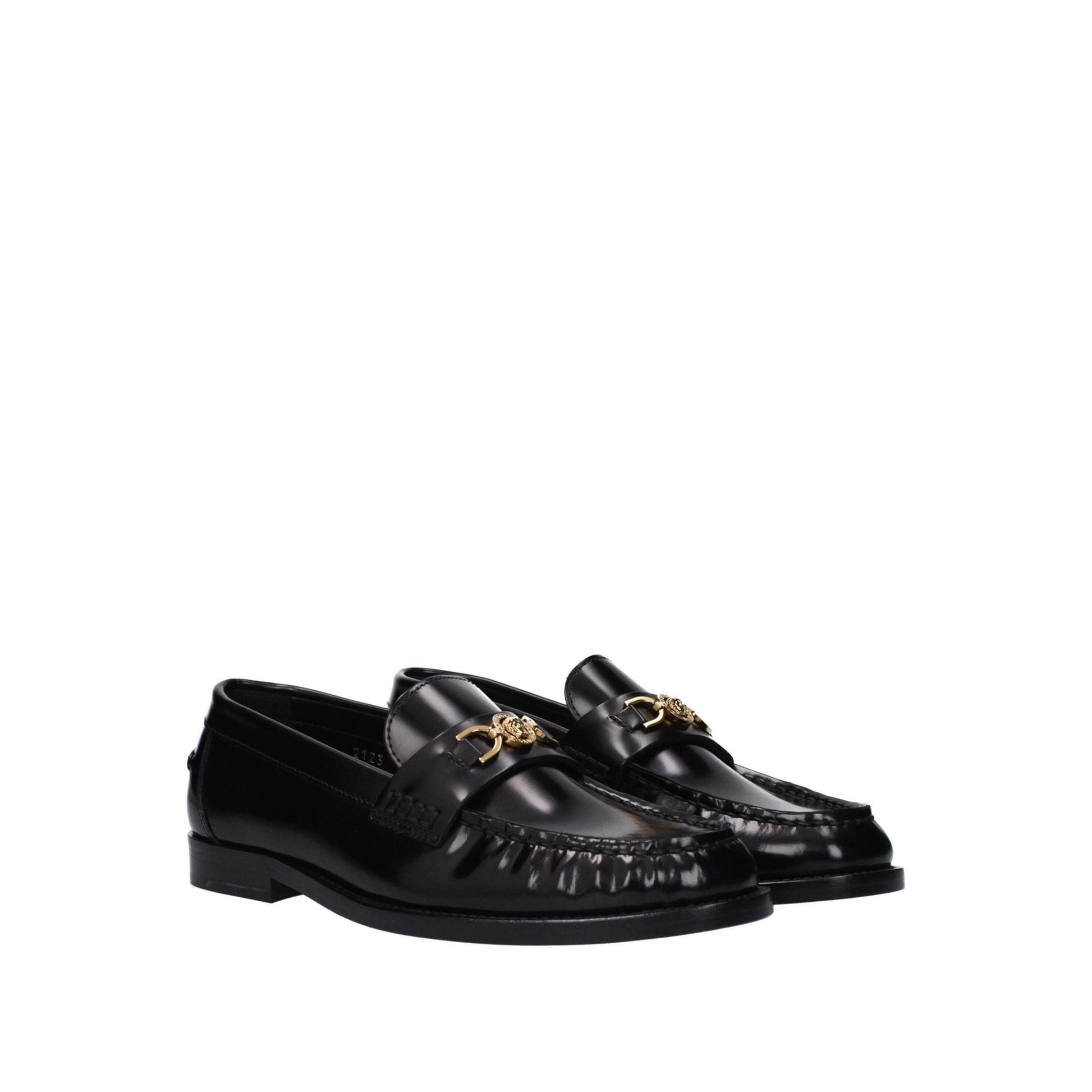 Versace Medusa Chain Loafer Schwarz Glänzend | ELORÉ by Versace
