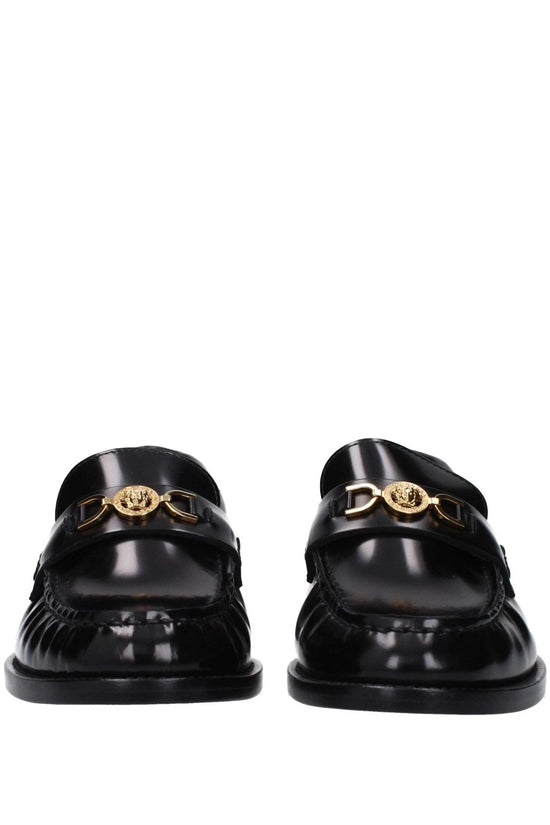 Versace Medusa Chain Loafer Schwarz Glänzend | ELORÉ by Versace