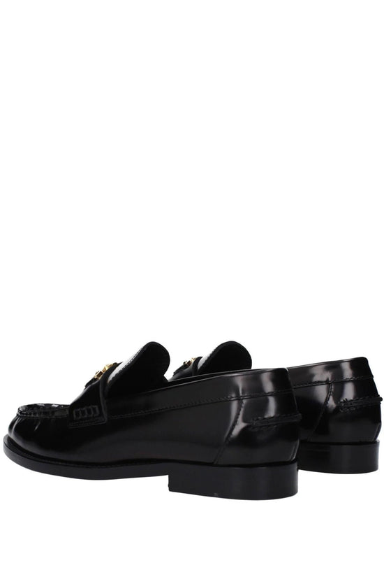 Versace Medusa Chain Loafer Schwarz Glänzend | ELORÉ by Versace