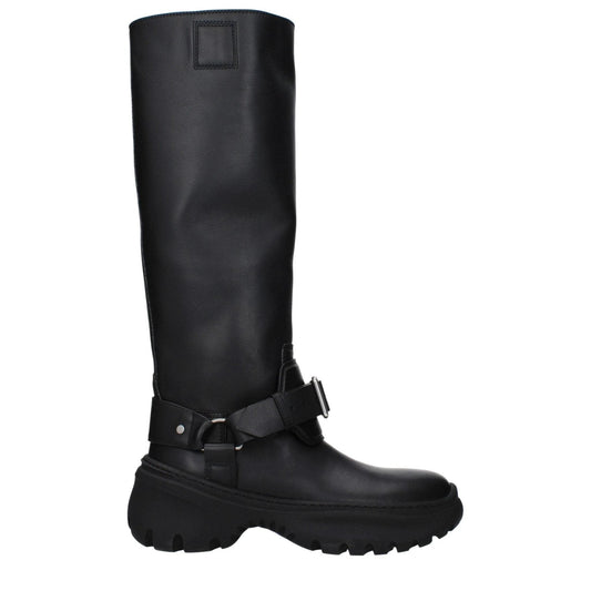 Burberry Lederstiefel Schwarz Glattleder Gepolstert | ELORÉ by Burberry
