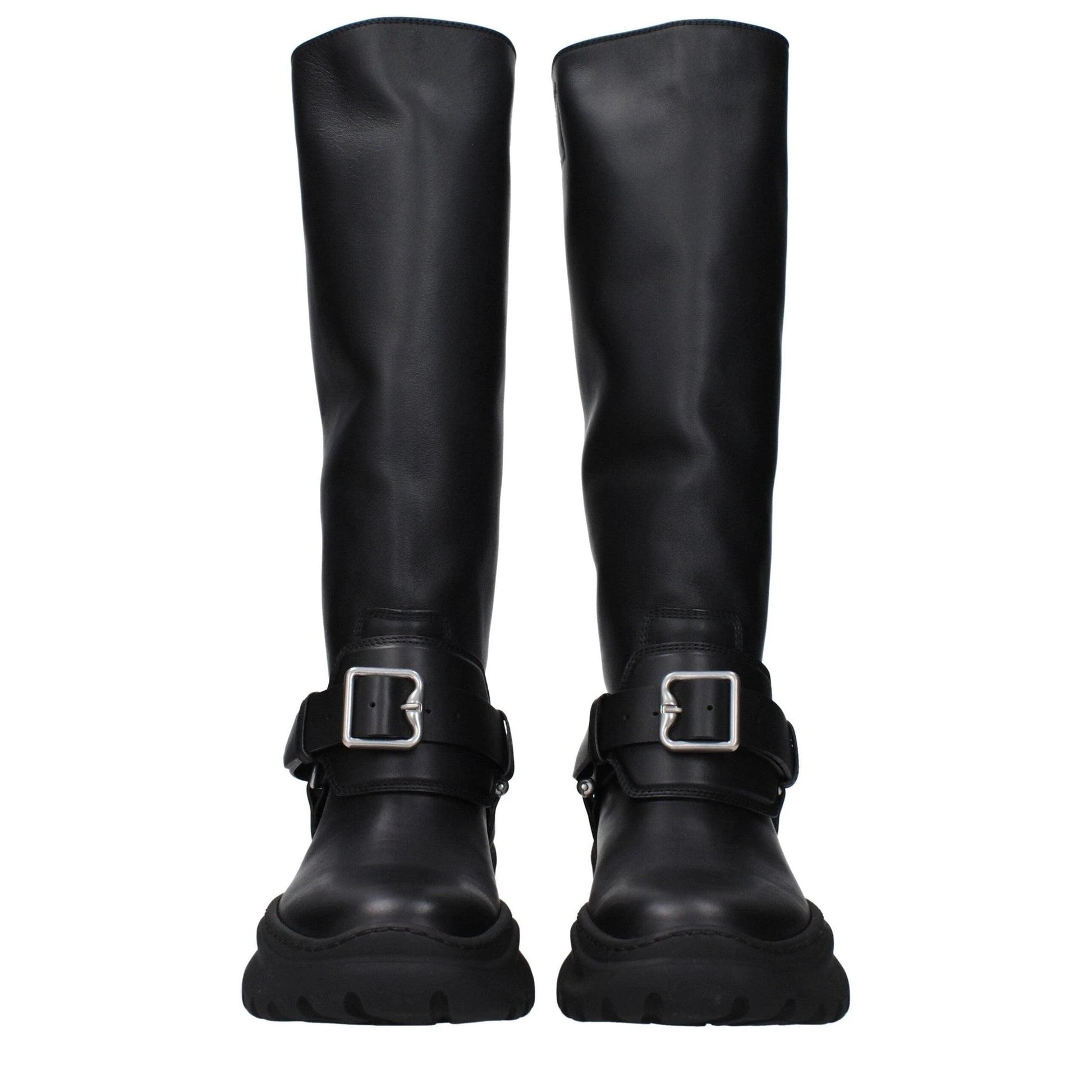 Burberry Lederstiefel Schwarz Glattleder Gepolstert | ELORÉ by Burberry