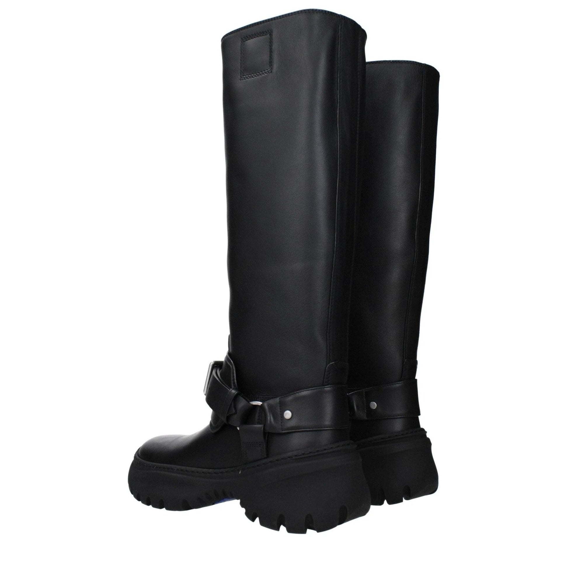 Burberry Lederstiefel Schwarz Glattleder Gepolstert | ELORÉ by Burberry