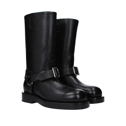 Burberry Kniehohe Lederstiefel Kalbsleder Schwarz | ELORÉ by Burberry
