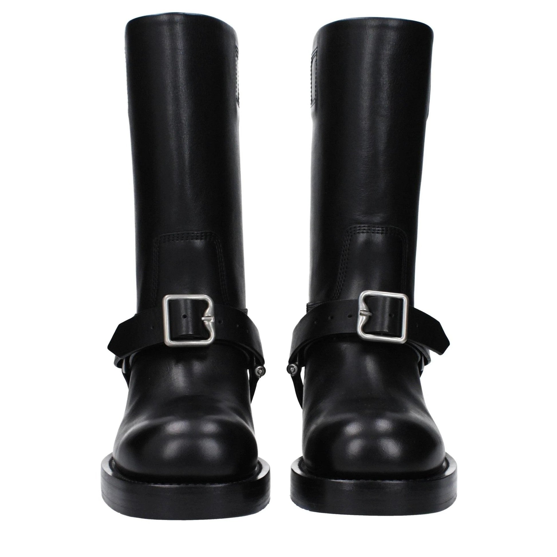 Burberry Kniehohe Lederstiefel Kalbsleder Schwarz | ELORÉ by Burberry