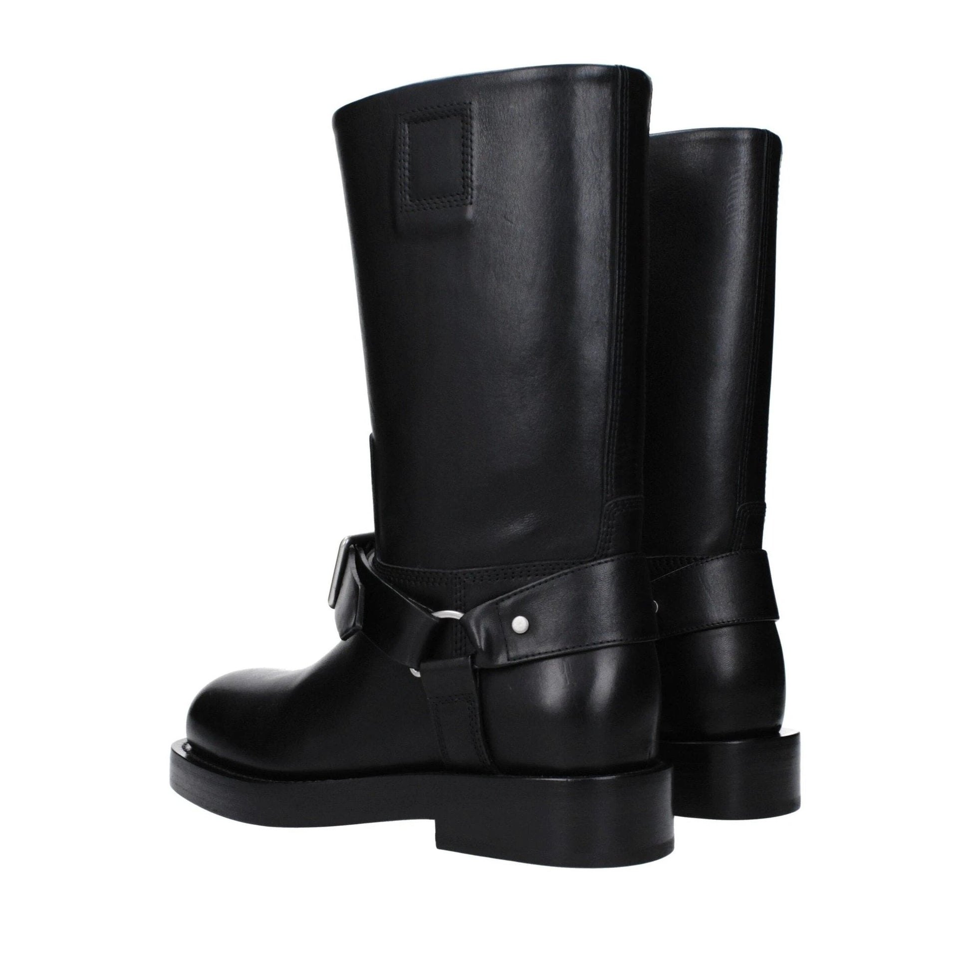 Burberry Kniehohe Lederstiefel Kalbsleder Schwarz | ELORÉ by Burberry