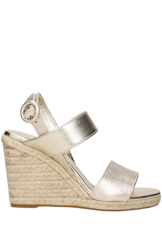 Prada Sandalen Keilabsatz Gold Glanz Schimmernd | ELORÉ by Prada