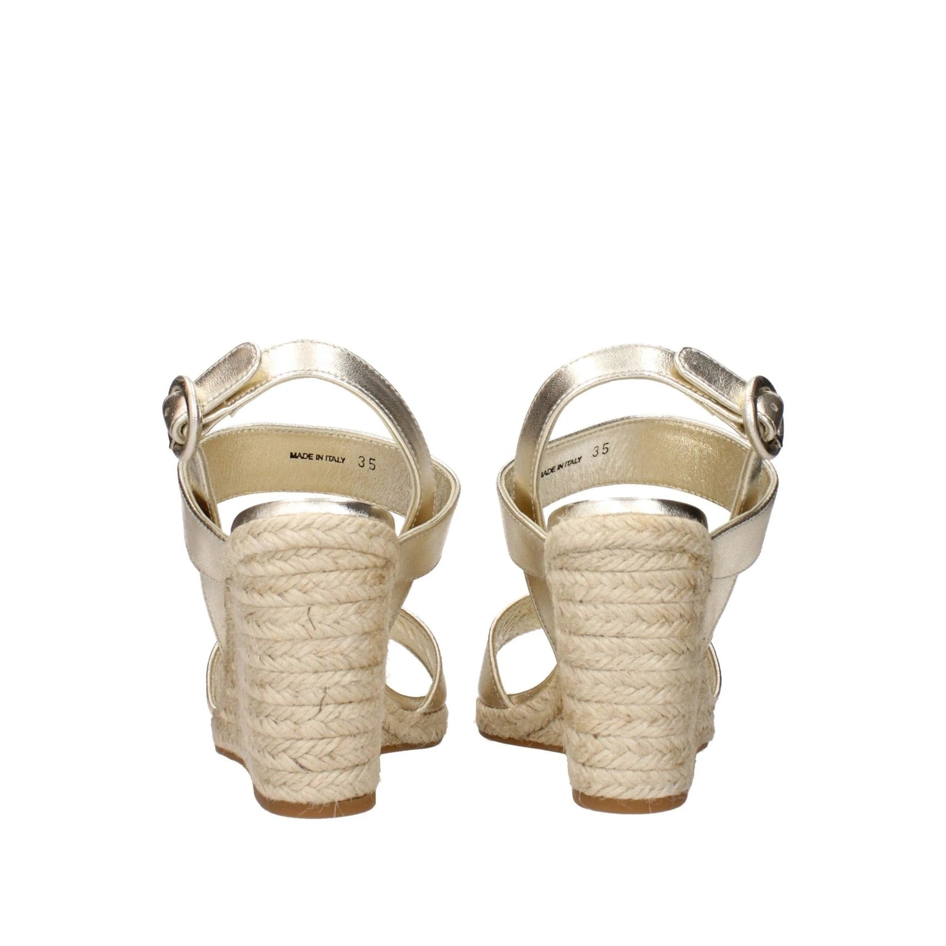 Prada Sandalen Keilabsatz Gold Glanz Schimmernd | ELORÉ by Prada