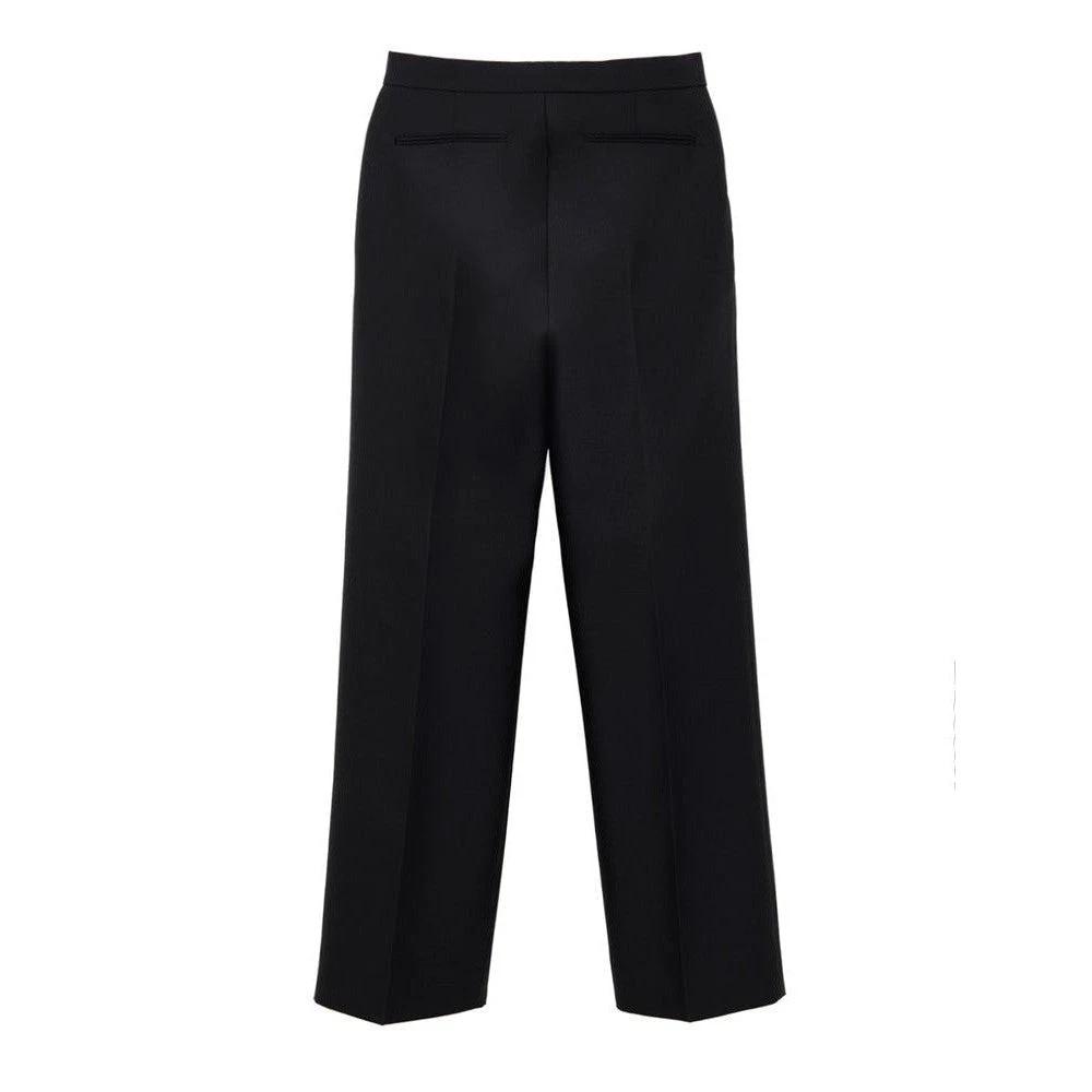 Gucci Luxus Wollseide Gabardine Hose Schwarz | ELORÉ by Gucci