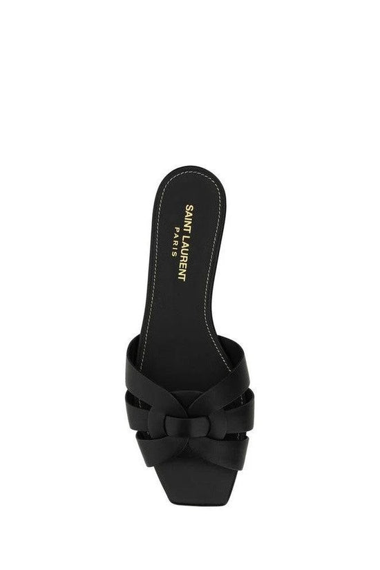 Saint Laurent Sandalen Kalbsleder Schwarz | ELORÉ by Saint Laurent