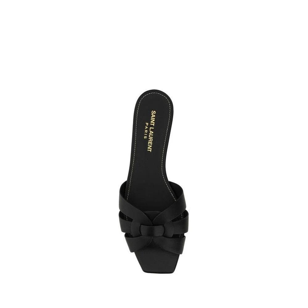 Saint Laurent Sandalen Kalbsleder Schwarz | ELORÉ by Saint Laurent