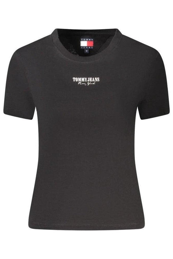 Tommy Jeans Tonal Logo T Shirt Tiefschwarz | ELORÉ by Tommy Hilfiger