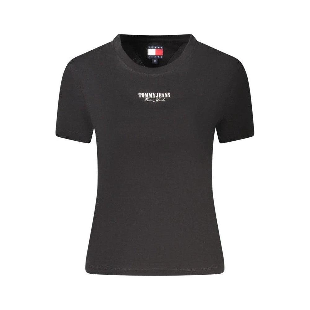 Tommy Jeans Tonal Logo T Shirt Tiefschwarz | ELORÉ by Tommy Hilfiger