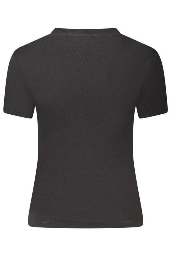 Tommy Jeans Tonal Logo T Shirt Tiefschwarz | ELORÉ by Tommy Hilfiger