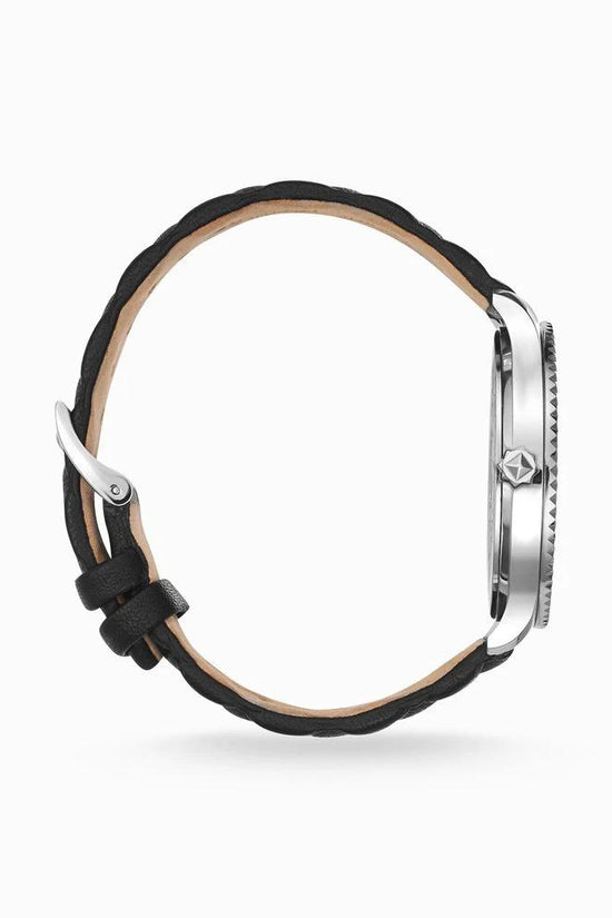 Thomas Sabo Schwarze Leder-Kleidungsuhr by Thomas Sabo