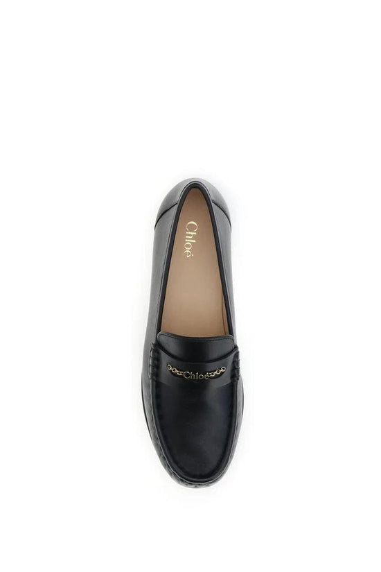 Chloé Schwarze Loafer aus Kalbsleder Bos Taurus zum Hineinschlüpfen by Chloé