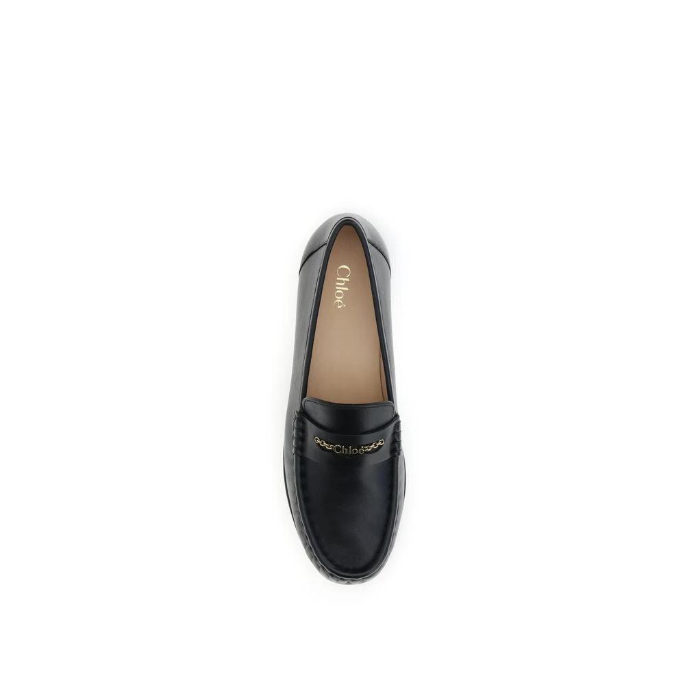 Chloé Schwarze Loafer aus Kalbsleder Bos Taurus zum Hineinschlüpfen by Chloé