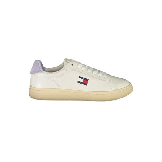 Tommy Hilfiger Court Leather Sneaker Weiß Creme | ELORÉ by Tommy Hilfiger