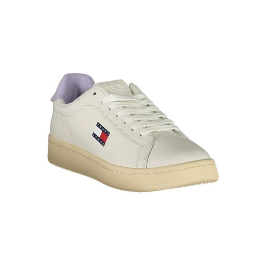 Tommy Hilfiger Court Leather Sneaker Weiß Creme | ELORÉ by Tommy Hilfiger