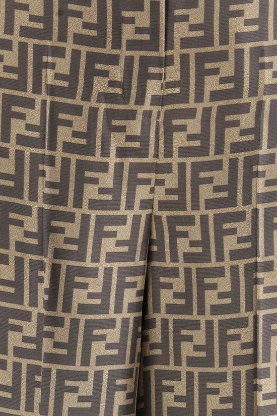 Fendi Braune Seidenhose für den Alltag by Fendi