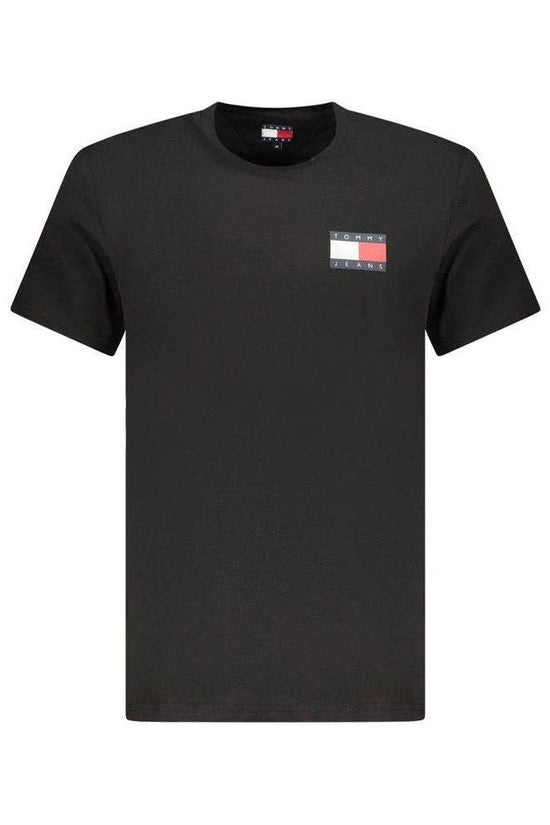 Tommy Hilfiger Flag T Shirt Kurzarm Schwarz | ELORÉ by Tommy Hilfiger