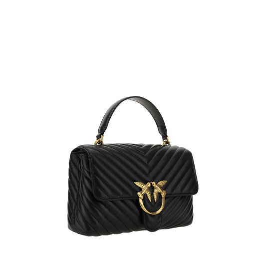 PINKO Schwarzes Portemonnaie aus Kalbsleder Bos Taurus by PINKO