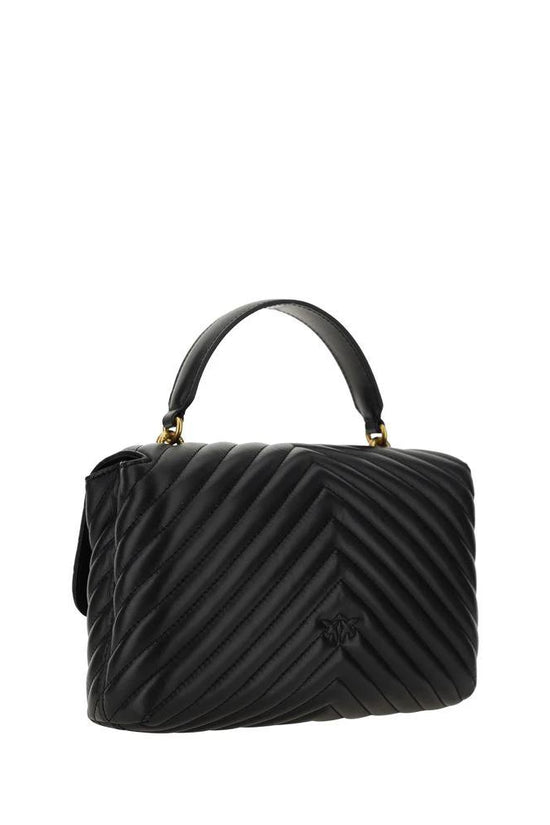 PINKO Schwarzes Portemonnaie aus Kalbsleder Bos Taurus by PINKO