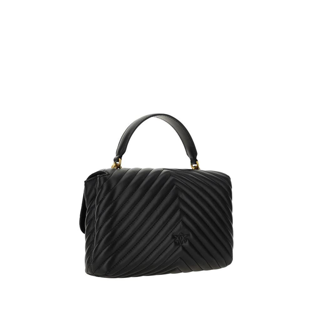 PINKO Schwarzes Portemonnaie aus Kalbsleder Bos Taurus by PINKO