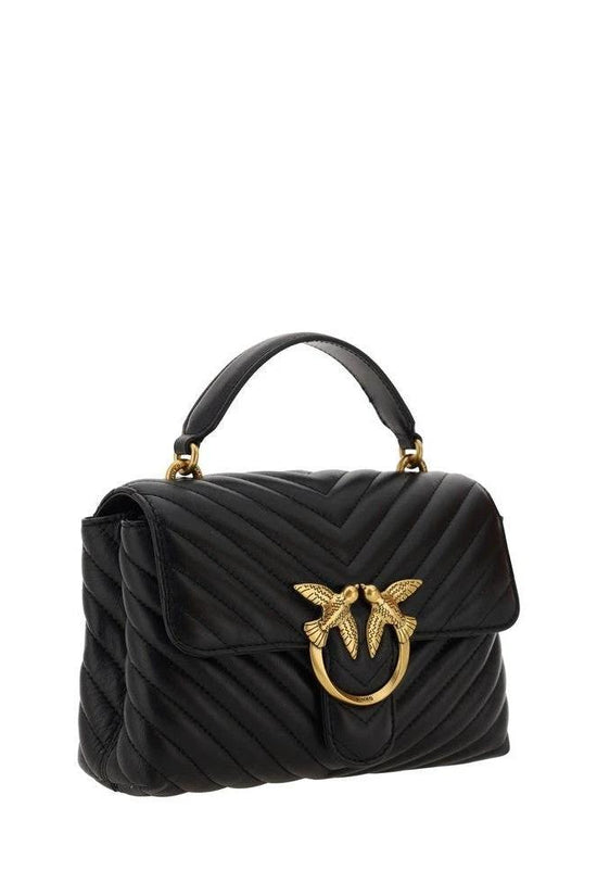 Pinko Gesteppte Love Lady Mini Handtasche Schwarz | ELORÉ by PINKO