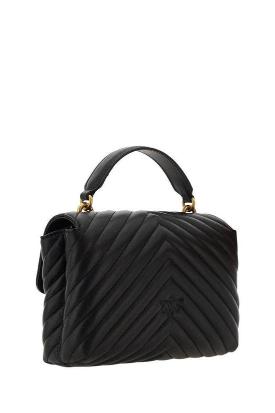 Pinko Gesteppte Love Lady Mini Handtasche Schwarz | ELORÉ by PINKO