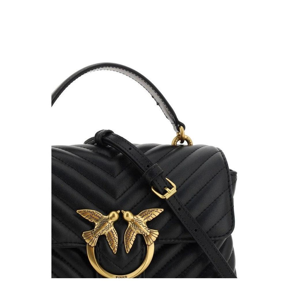 Pinko Gesteppte Love Lady Mini Handtasche Schwarz | ELORÉ by PINKO