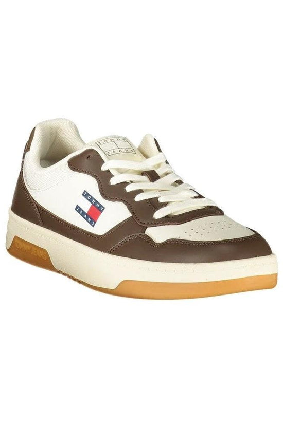 Tommy Hilfiger Flag Court Sneaker Leder Weiß | ELORÉ by Tommy Hilfiger