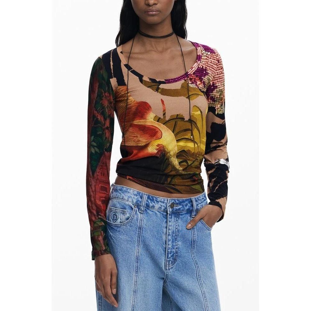 Desigual Langarmshirt Kooperation Edition Braun | ELORÉ by Desigual