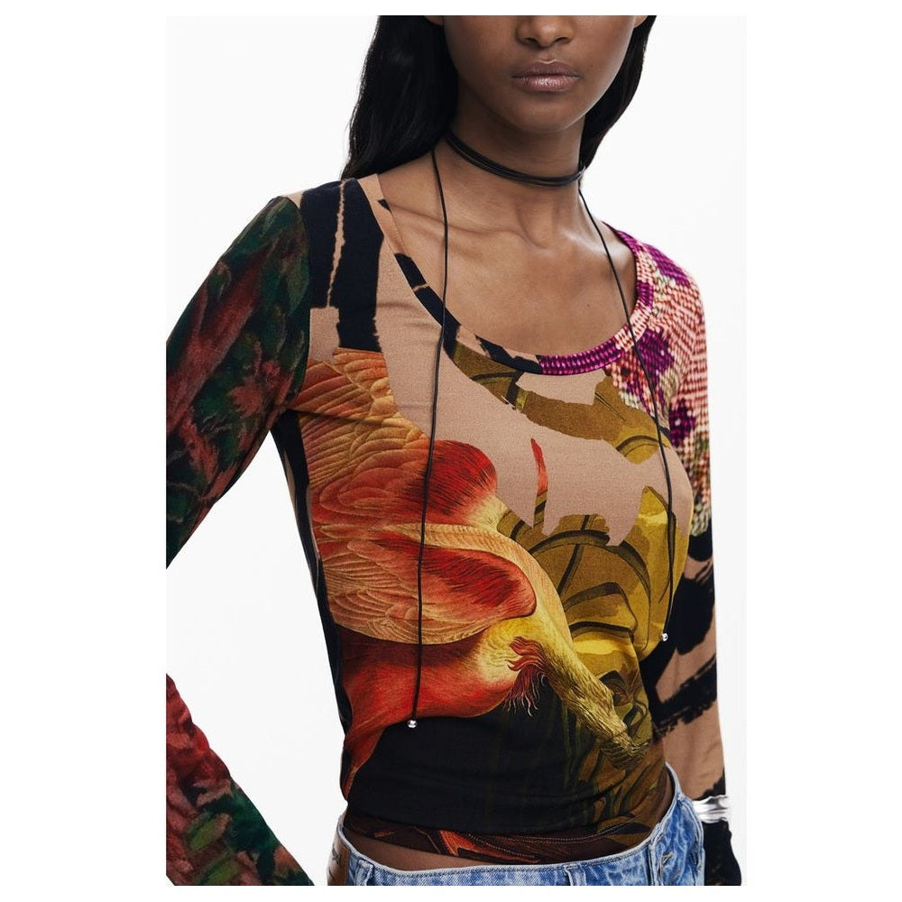 Desigual Langarmshirt Kooperation Edition Braun | ELORÉ by Desigual