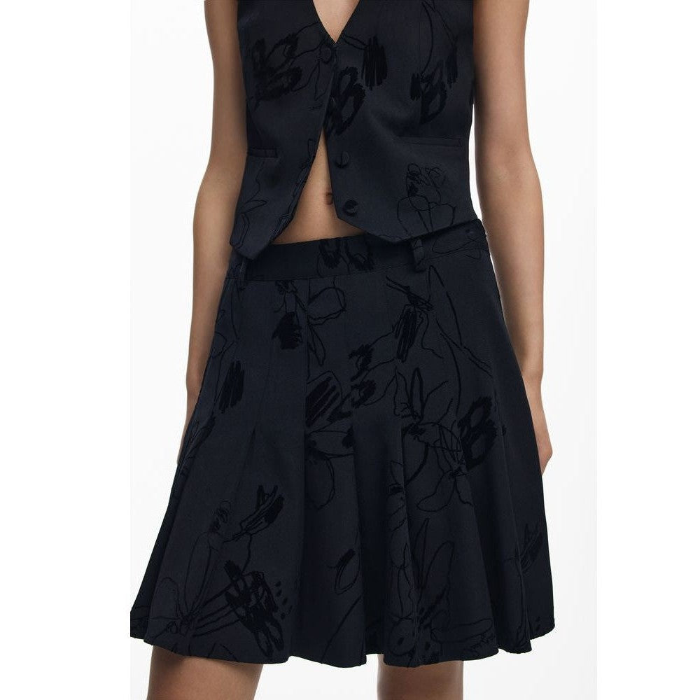 Desigual Jerseyrock Rock Schwarz Dunkel Matt | ELORÉ by Desigual