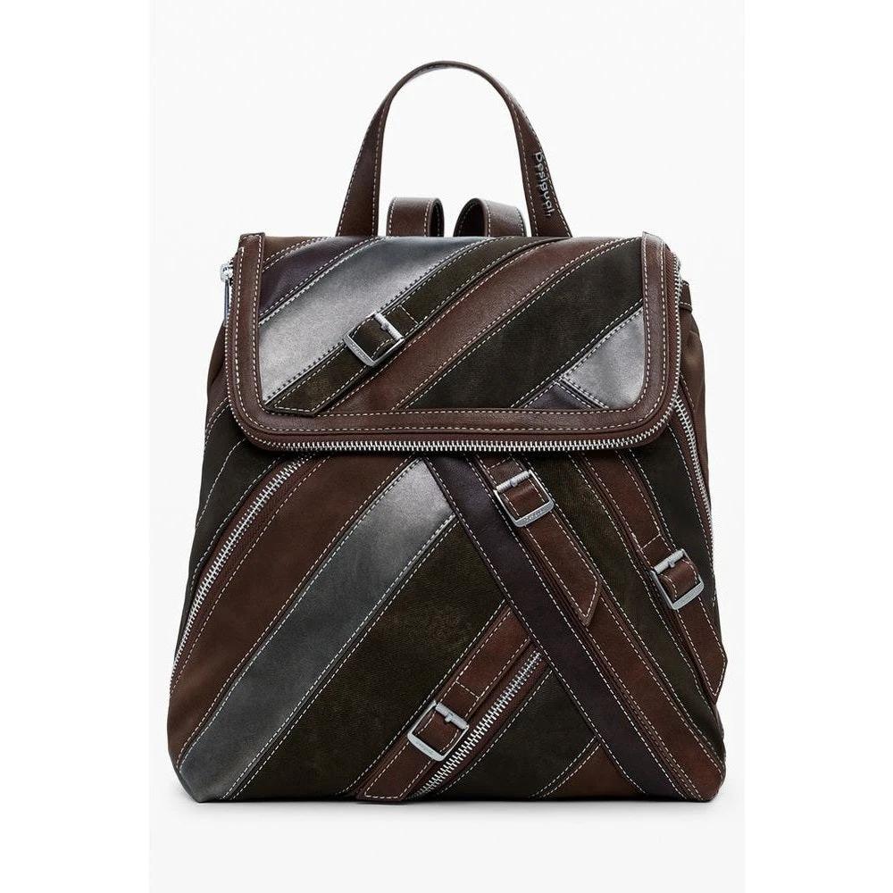 Desigual Hampton Patchwork Minirucksack Braun | ELORÉ by Desigual