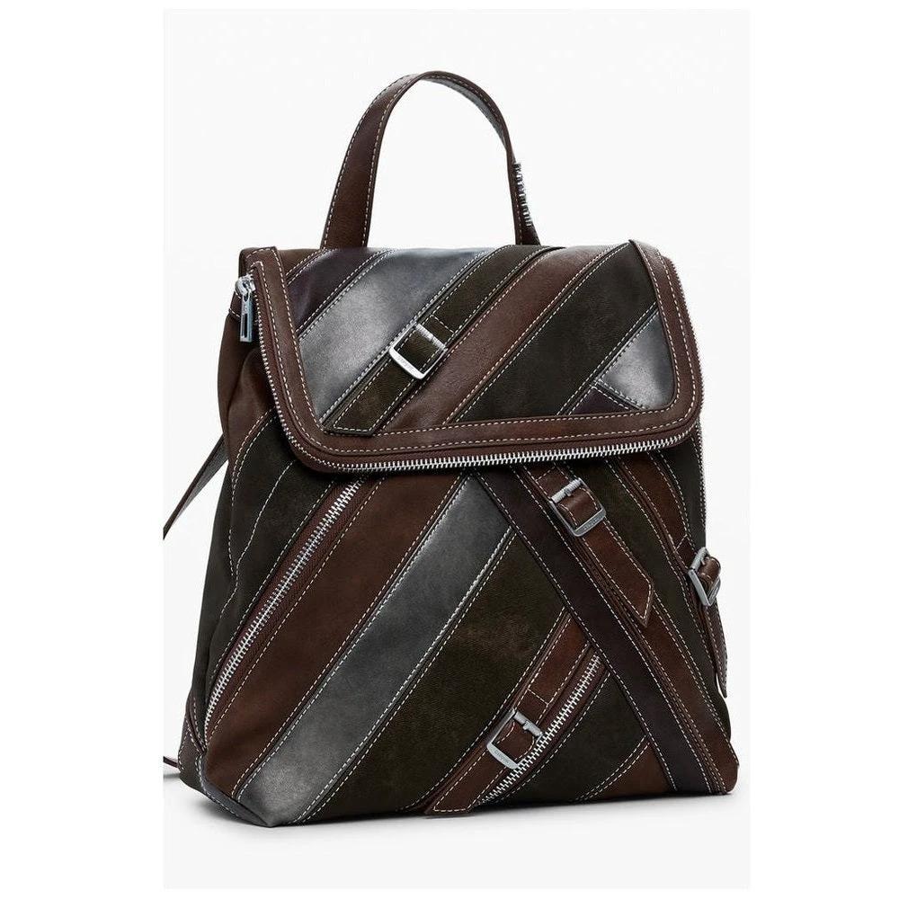 Desigual Hampton Patchwork Minirucksack Braun | ELORÉ by Desigual