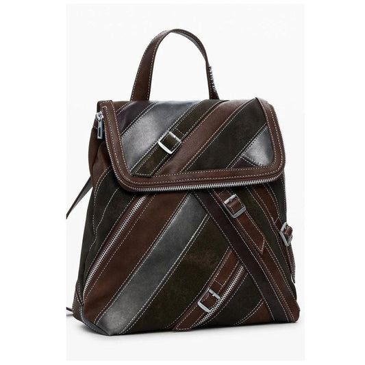 Desigual Hampton Patchwork Minirucksack Braun | ELORÉ by Desigual