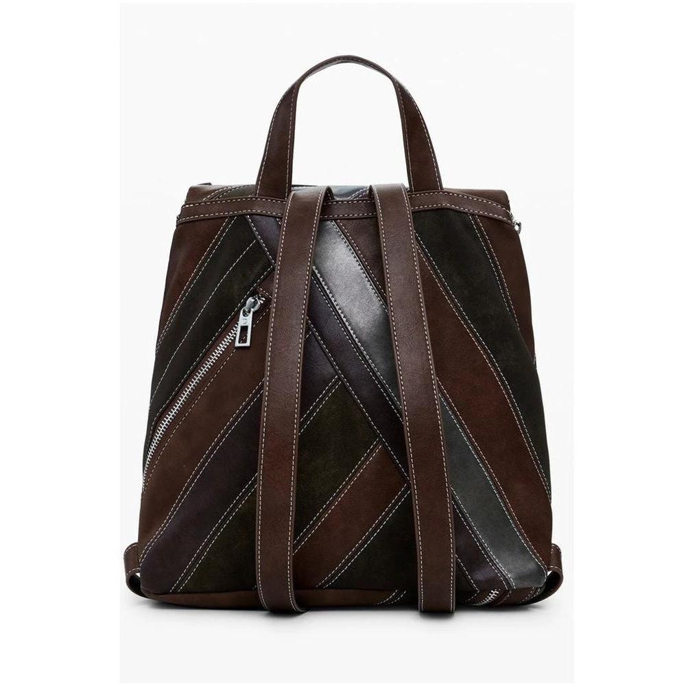 Desigual Hampton Patchwork Minirucksack Braun | ELORÉ by Desigual