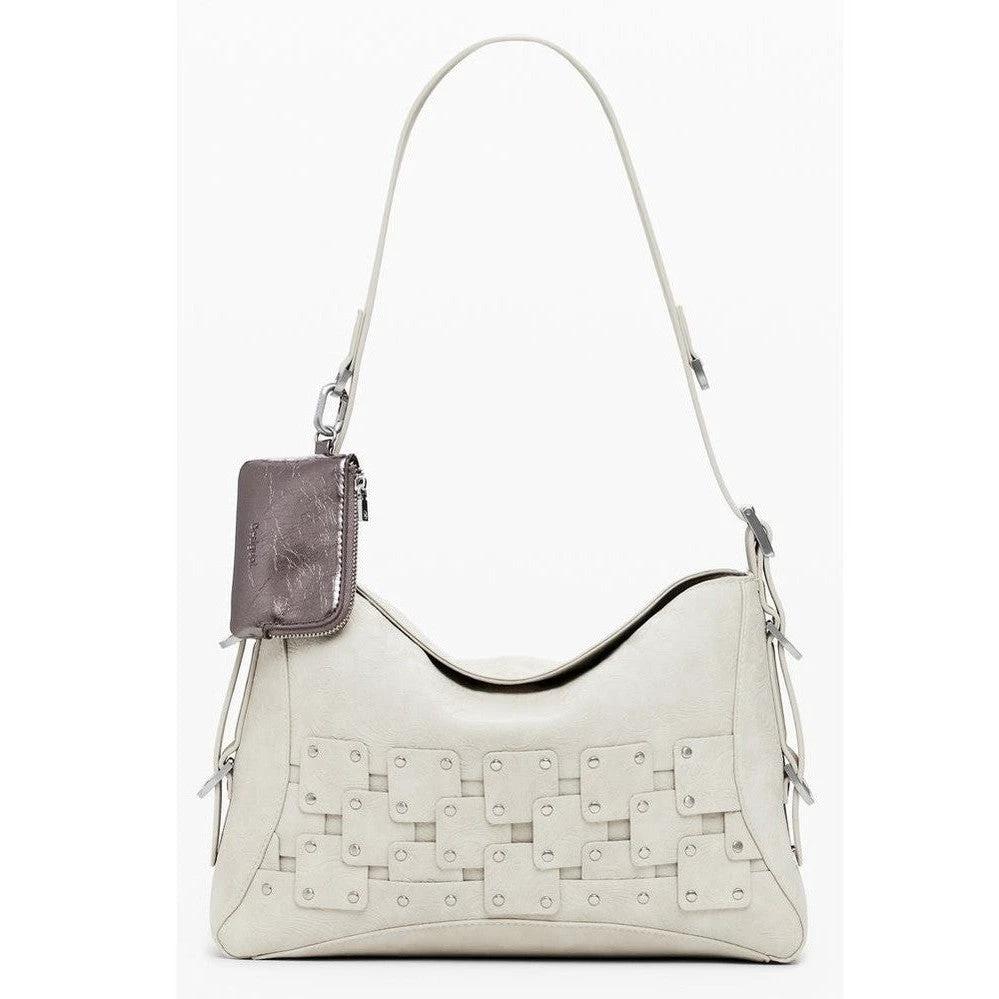 Desigual New Patch Schultertasche Beige Lederoptik | ELORÉ by Desigual