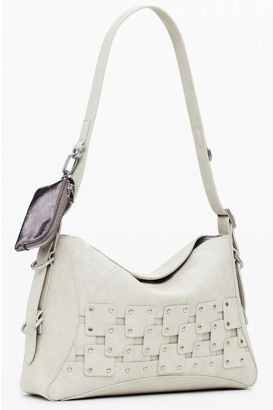 Desigual New Patch Schultertasche Beige Lederoptik | ELORÉ by Desigual