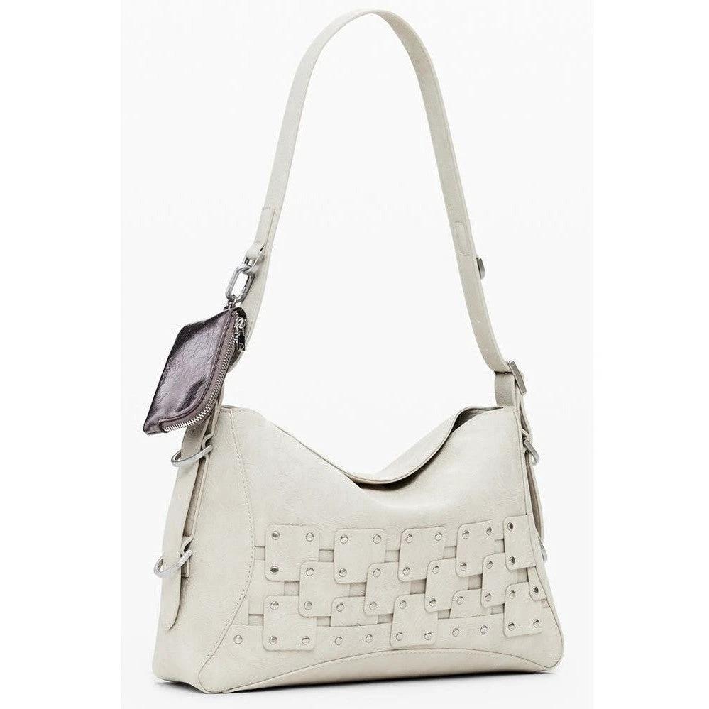 Desigual New Patch Schultertasche Beige Lederoptik | ELORÉ by Desigual