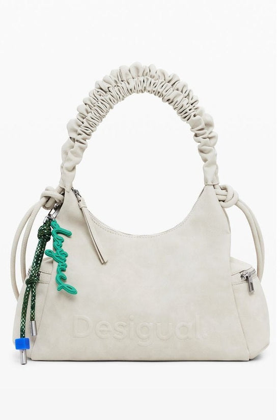Desigual Montville Half Logo Handtasche Beige | ELORÉ by Desigual