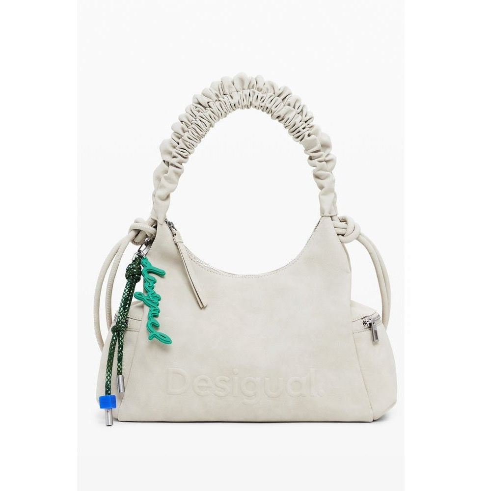 Desigual Montville Half Logo Handtasche Beige | ELORÉ by Desigual